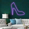 thumbnail image 1 of Glowneon Highheels Neon Sign, Shoes Shop Boutique Signboard Decor, 1 of 2