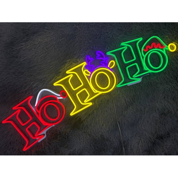 Glowneon Hohoho Neon Signs, Christmas Decor, Long-lasting Light