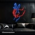 thumbnail image 1 of Glowneon Hold Hand Neon Sign, Hold Hand Couple Led Light, Couple Hand Led Sign, Handmade Couple, 1 of 4