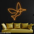 thumbnail image 1 of Glowneon Hummingbird Neon Sign, Hummingbird Led Sign, Bird Line Art, 1 of 5