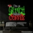 thumbnail image 1 of Glowneon I'm A Christmas Before Coffee Neon Sign, Christmas LED Sign, Merry Christmas Sign, 1 of 5