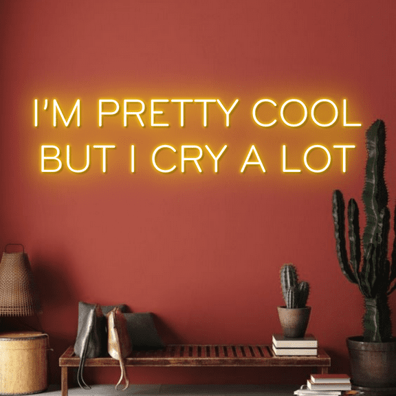 Glowneon I'm Pretty Cool Neon Sign, Long-lasting Wall Art Light Decor