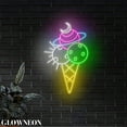 thumbnail image 1 of Glowneon Ice Cream Galaxy Led Wall Art, Ice Cream Shop Neon Open Sign, 1 of 5