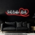 thumbnail image 1 of Glowneon Ich Liebe Dich Heart Neon Sign, I Love You Led Sign, Love Quote Gift, Marry Me Party Decor, 1 of 5
