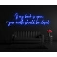 thumbnail image 1 of Glowneon If My Book Is Open Neon Sign, Library Working Space Decor, 1 of 4