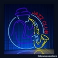 thumbnail image 1 of Glowneon Jazz Club Neon Sign, Jazz Club Led Sign, Live Music Neon Sign, 1 of 3