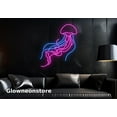 thumbnail image 1 of Glowneon Jellyfish Neon Sign, Jellyfish Led Light, Sea Animal Led, Jellyfish Ocean Sign, 1 of 4