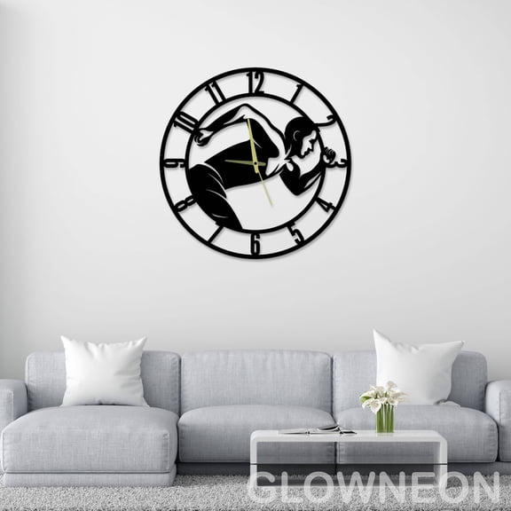 Glowneon Journalist Office Decor With Journalist Metal Wall Clock