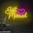 thumbnail image 1 of Glowneon Just Married Led Light For Engagement & Wedding Wall Decor, 1 of 5
