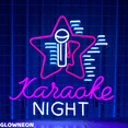 thumbnail image 1 of Glowneon Karaoke Night Neon Sign, Karaoke Led Sign, Bar Pub Wall Art, 1 of 5
