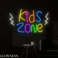 thumbnail image 1 of Glowneon Kids Zone Neon Sign, Kids Room Led Sign, Playroom Wall Decor, 1 of 4
