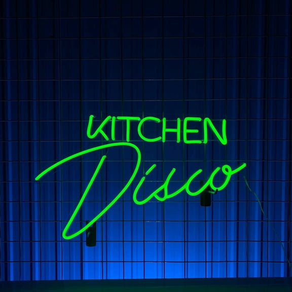 Glowneon Kitchen Disco Neon Sign, Restaurant Wall Decor
