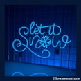 thumbnail image 1 of Glowneon Let It Snow Neon Sign, Let It Snow Led Sign, Snowflake Neon Light, Christmas Decor, 1 of 5