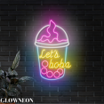 thumbnail image 1 of Glowneon Let's Boba Led Sign, Boba Tea Shop Wall Decor, Milk Tea Sign, 1 of 5