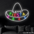 thumbnail image 1 of Glowneon Let's Fiesta Led Sign, Mexican Fiesta Restaurant Neon Decor, 1 of 4