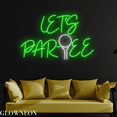 thumbnail image 1 of Glowneon Let's Partee Neon Sign, Golf Led Sign, Golf Club Wall Decor, 1 of 4