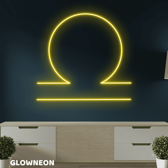 Glowneon Libra Neon Sign, Libra Horoscope Led Sign, Astrology Led Art