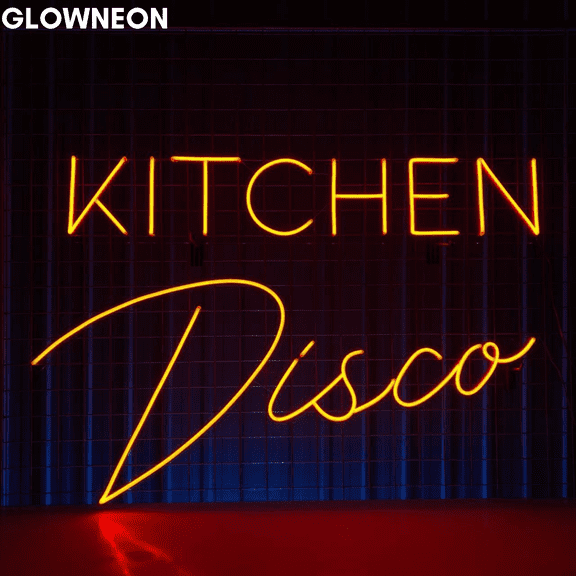 Glowneon Light Up Your Kitchen With Kitchen Disco Neon Led Light Sign