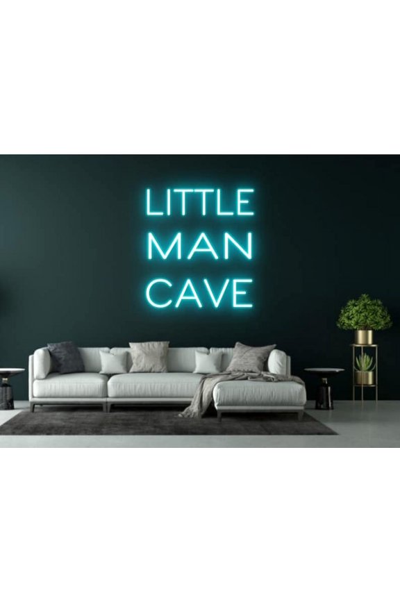 Little Man Cave Neon Sign, Men Cave Led Light Design
