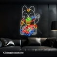 thumbnail image 1 of Glowneon Lucky Cat Neon Sign, Fortune Sushi Cat Neon Signs, Lucky Cat Led Sign Japanese Restaurant, 1 of 4