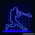 thumbnail image 1 of Glowneon Man Playing Baseball Neon Sign, Baseball LED Sign, Baseball Neon LED Light, Baseball Lover, 1 of 4