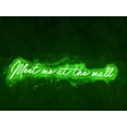 thumbnail image 1 of Glowneon Meet Me At The Mall Neon Sign, Quote Wall Decor, 1 of 4