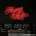 thumbnail image 1 of Glowneon Merry Vibes Neon Sign, Merry Vibes LED Sign, Merry Christmas LED Light, Christmas Decor, 1 of 5