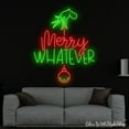 thumbnail image 1 of Glowneon Merry Whatever Neon Sign, Merry Whatever LED Sign, Merry Christmas Sign, Holiday Gift, 1 of 5