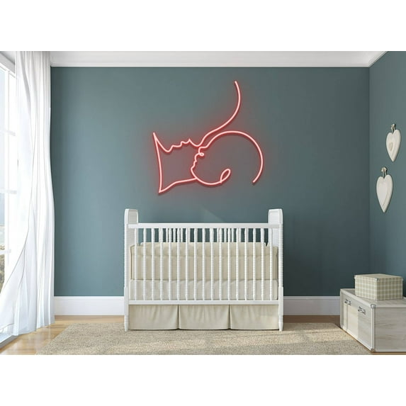 Glowneon Mom And Baby Neon Sign, Mother's Day Led Light Gifts