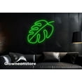 thumbnail image 1 of Glowneon Monstera Leaf Neon Sign, Monstera Leaf Led Light, Plant Tree Led Light, Green Leaf Led, 1 of 2