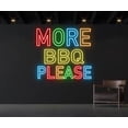 thumbnail image 1 of Glowneon More BBQ Please Neon Sign, BBQ Restaurant Signboard Decor, 1 of 4