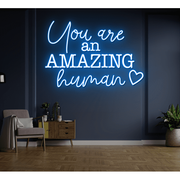 Glowneon Motivation Quote Neon Sign, Home Decor Lights