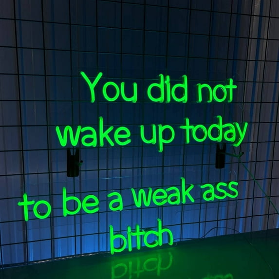 Glowneon Motivation Quote Neon Sign, Quote For Home Wall LED Decor