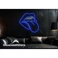 thumbnail image 1 of Glowneon Mouth With Tongue Neon Sign, Mouth With Tongue Led Light, Rock and Roll Neon Sign, 1 of 4
