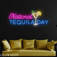 thumbnail image 1 of Glowneon National Tequila Day Wall Art Led Light, Cocktail Bar Decor, 1 of 5
