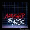thumbnail image 1 of Glowneon Naughty Or Nice Neon Sign, Naughty Or Nice Led Sign, Christmas Decor, Unique Holiday Decor, 1 of 4