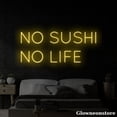 thumbnail image 1 of Glowneon No Sushi No Life Neon Sign, Sushi Led Sign, Japanese Food Sign, Sushi Decor Store, 1 of 5