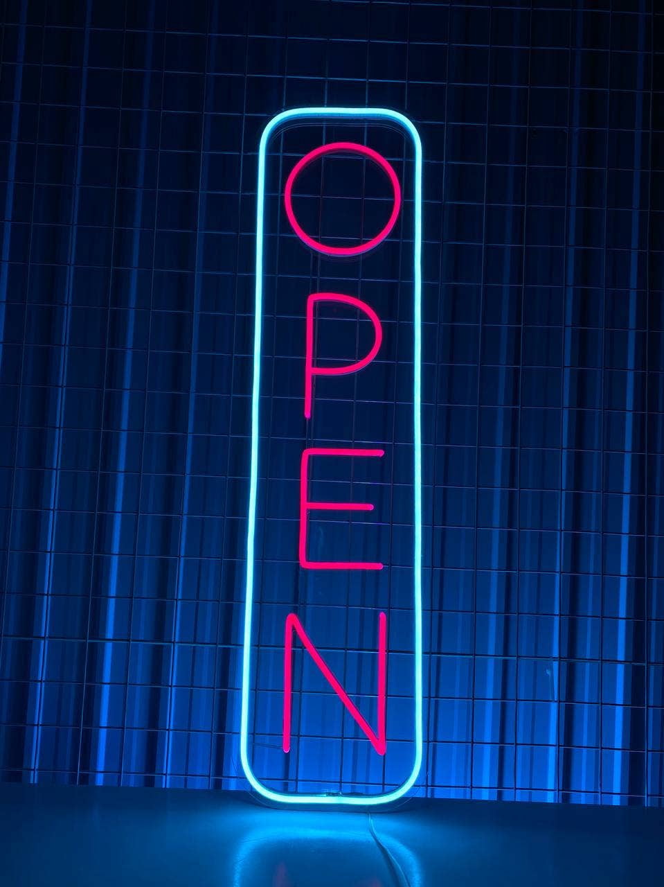 Glowneon Open Neon Sign, OPEN Sign Business Logo Led Light