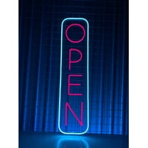 Glowneon Open Neon Sign, OPEN Sign Business Logo Led Light