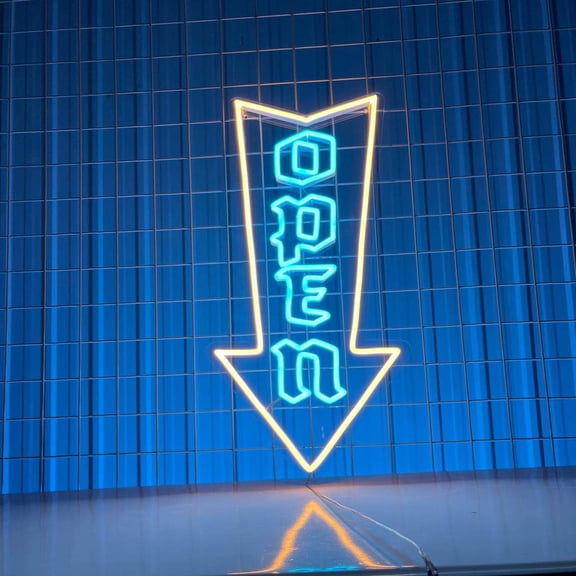 Glowneon Open Neon Signs, Long-lasting Welcome Sign For Store/Shop