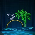 thumbnail image 1 of Glowneon Peaceful Beach Neon Signs, Tropical Wall Art Decor, 1 of 4