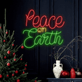 thumbnail image 1 of Glowneon Peach on Earth Neon Sign, Christmas Neon Lights Decor, 1 of 4