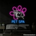 thumbnail image 1 of Glowneon Pet Spa Neon Light, Pet Paw Led Sign, Pet Grooming Led Light, Custom Welcome Open Pet Spa, 1 of 5