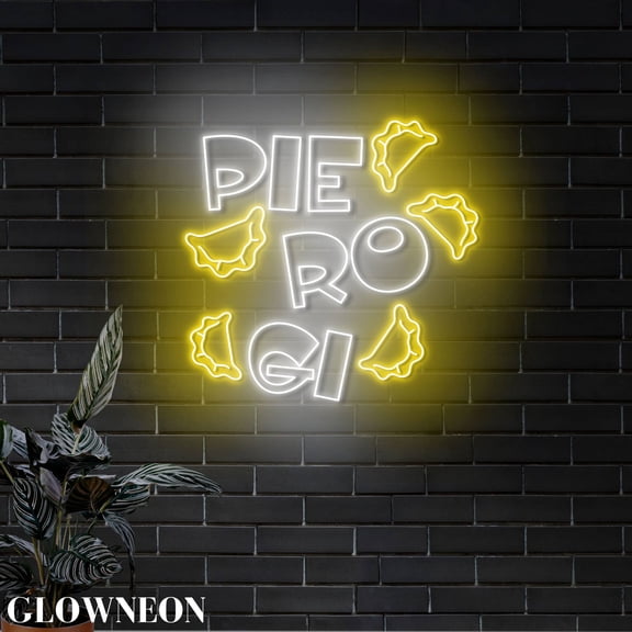 Glowneon Pierogi Led Sign, Pierogi Restaurant Eastern European Decor