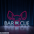 thumbnail image 1 of Glowneon Pig Barbecue Neon Sign, BBQ Led Sign, Grill Bar Wall Decor, 1 of 5