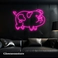 thumbnail image 1 of Glowneon Pig Neon Led Light, Cute Pig Neon Sign, Pig Led Neon Sign, Handmade Pig Neon Sign Decor, 1 of 2
