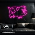 thumbnail image 1 of Glowneon Pig Neon Led Light, Cute Pig Neon Sign, Pig Led Neon Sign, Handmade Pig Neon Sign Decor, 1 of 2