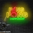 thumbnail image 1 of Glowneon Ping Pong Championship Led Sign, Ping Pong Fan Neon Wall Art, 1 of 5
