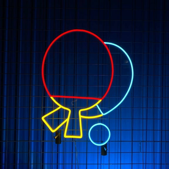 Glowneon Ping Pong Neon Sign, Ping Pong Club Decor, Ping Shop Sign