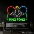 thumbnail image 1 of Glowneon Ping Pong Neon Sign, Table Tennis Led Sign, Ping Pong Led Light,Ping Pong Club Decor, 1 of 5